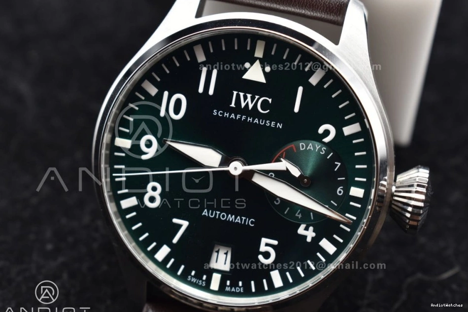 Pilot Strap Leather Big HighQuality A Best 524 ZF Brown Edition Real IW500901 on 0321